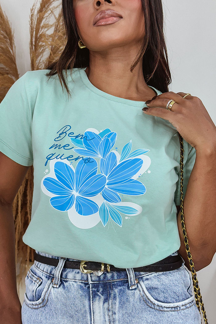 T-Shirt Bem me quero DTF - Green