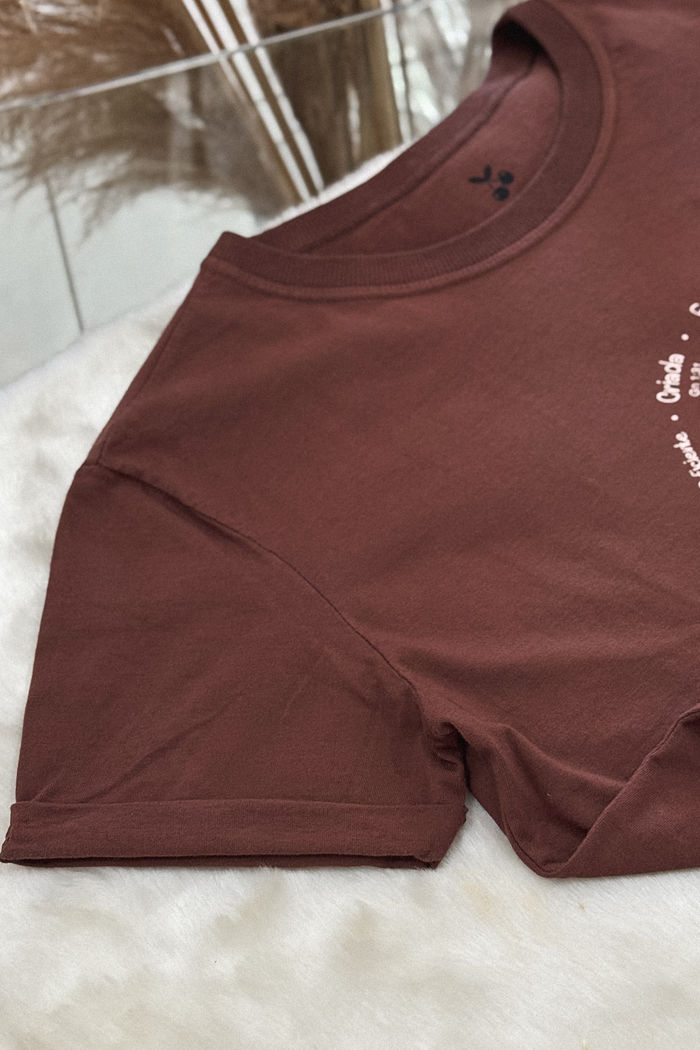 Tshirt Premium - Eu Sou - Marrom