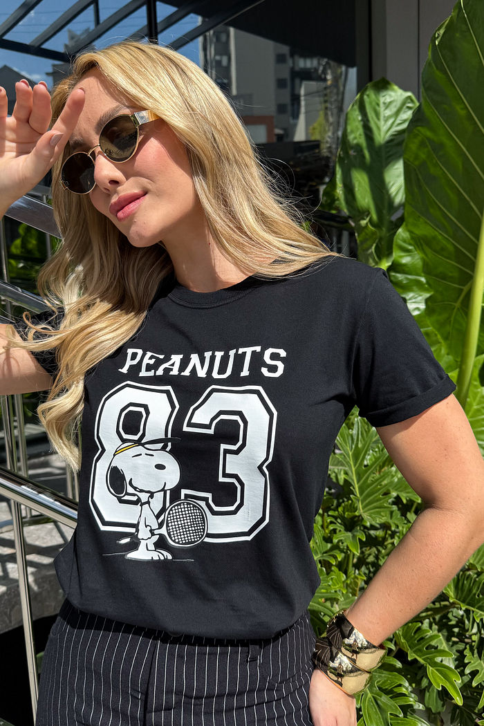 Tshirt Premium - Peanuts 83 DTF - Preta