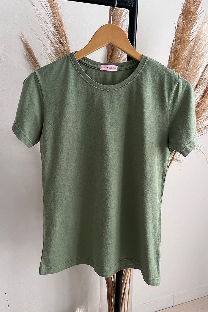 T-shirt Basic Lisa - Verde Oliva