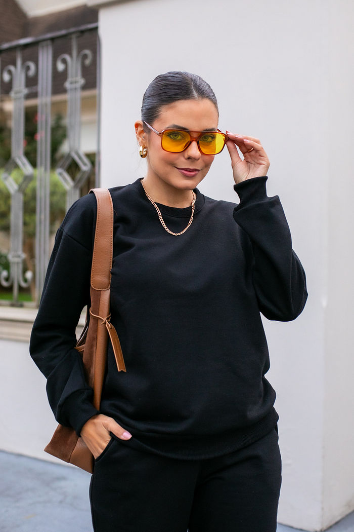 Conjunto de Moletom Sofy - Preto