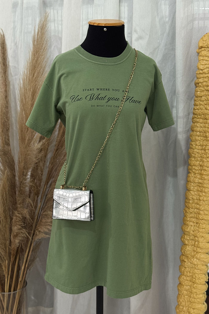 Vestido Tee - Start Where you are - Verde
