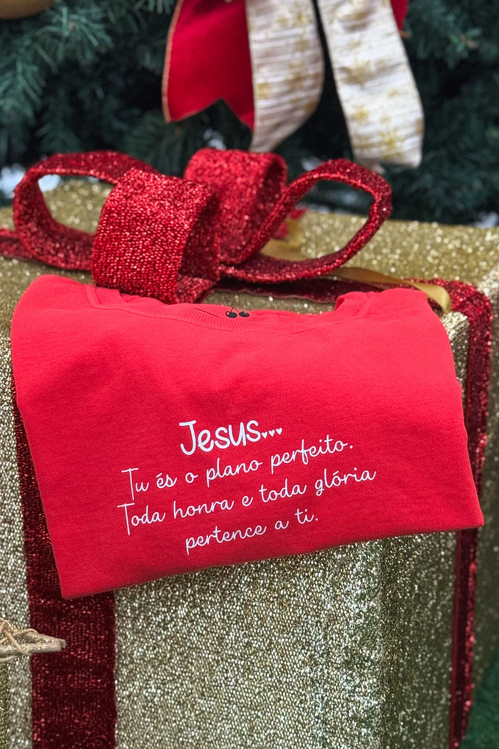 Tshirt Premium - Tu és o plano perfeito - Vermelha