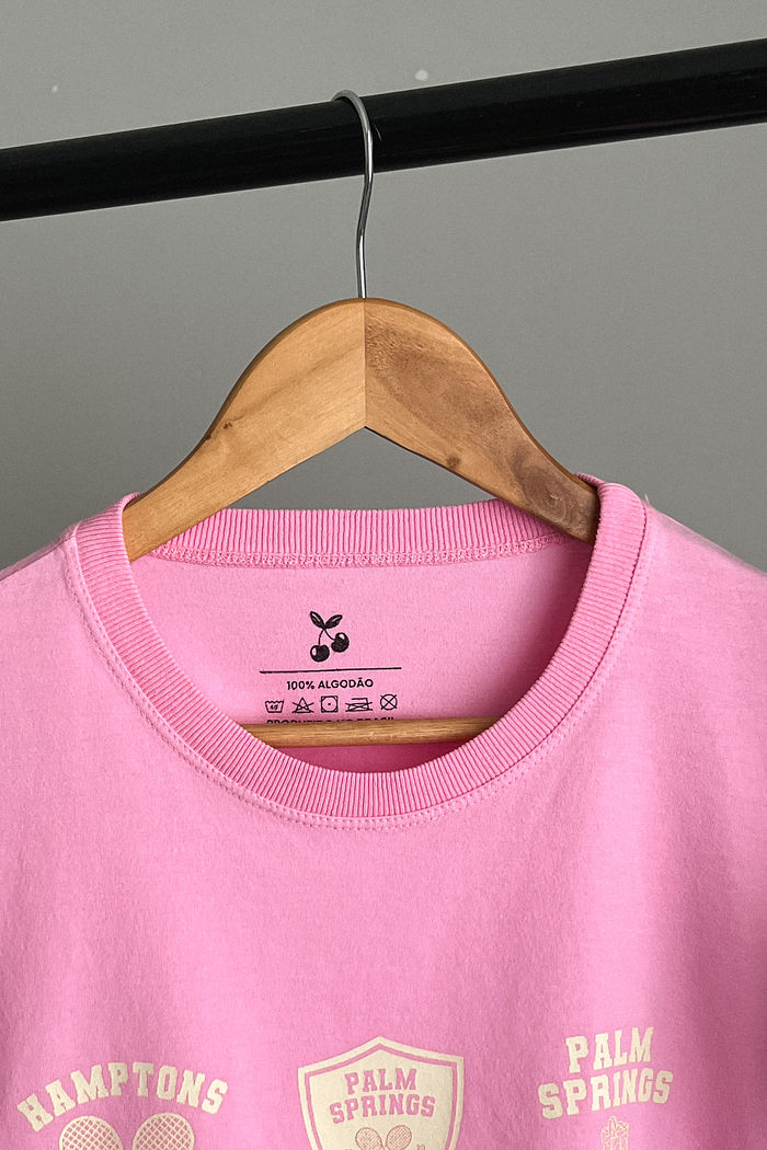 Cropped Oversized - Sport - Rosa