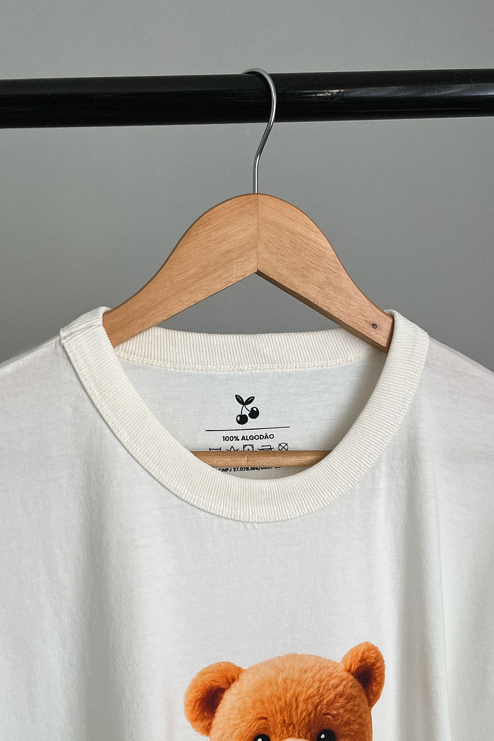 T-shirt Oversized - Teddy Sunny - Off White