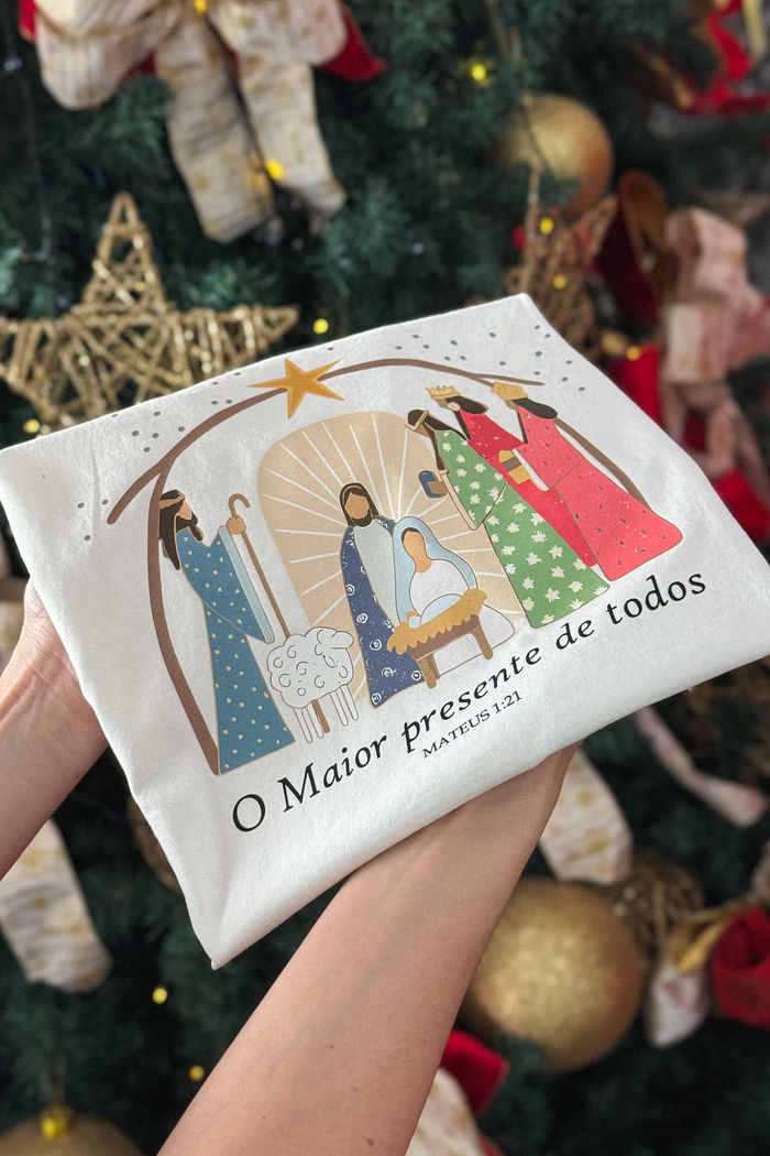 Tshirt Premium - Mateus 1:21 DTF - Off White