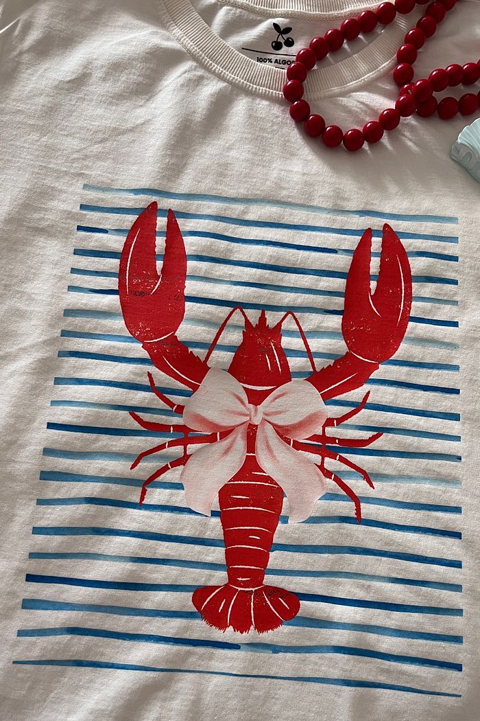 Tshirt Premium - Lagosta Laço 2 DTF - Off White