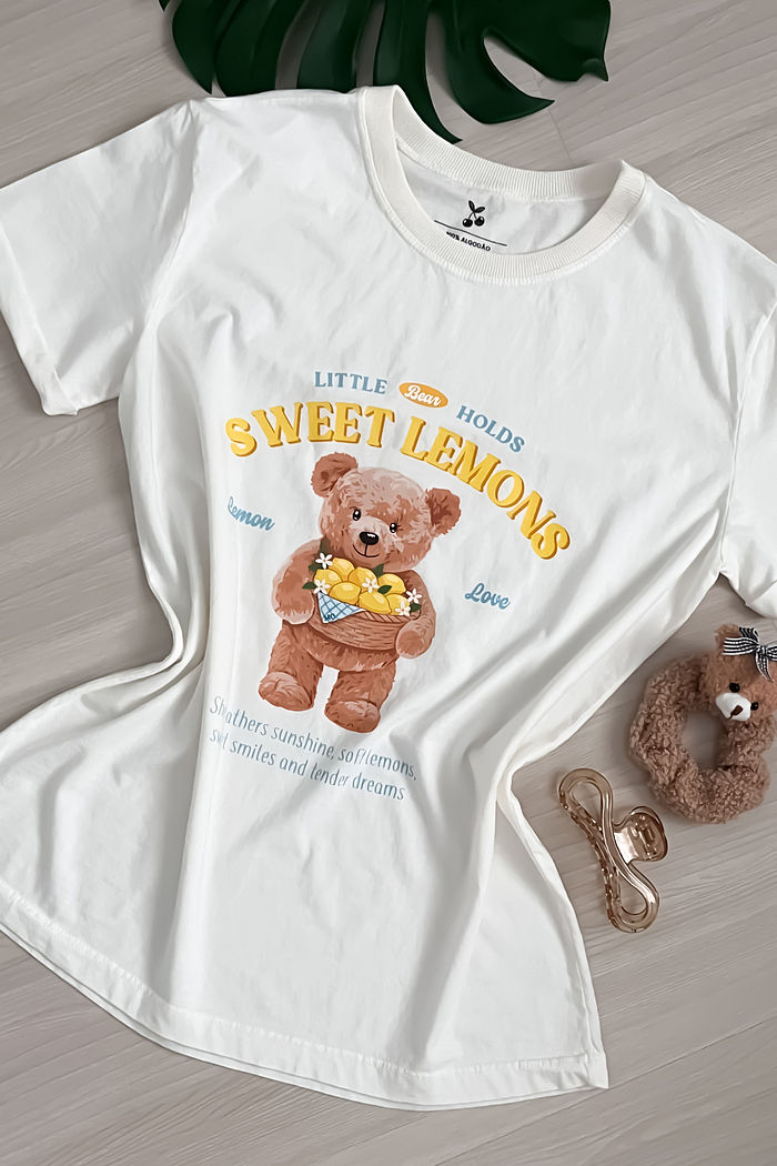 Tshirt Premium - Sweet Lemons DTF - Off White