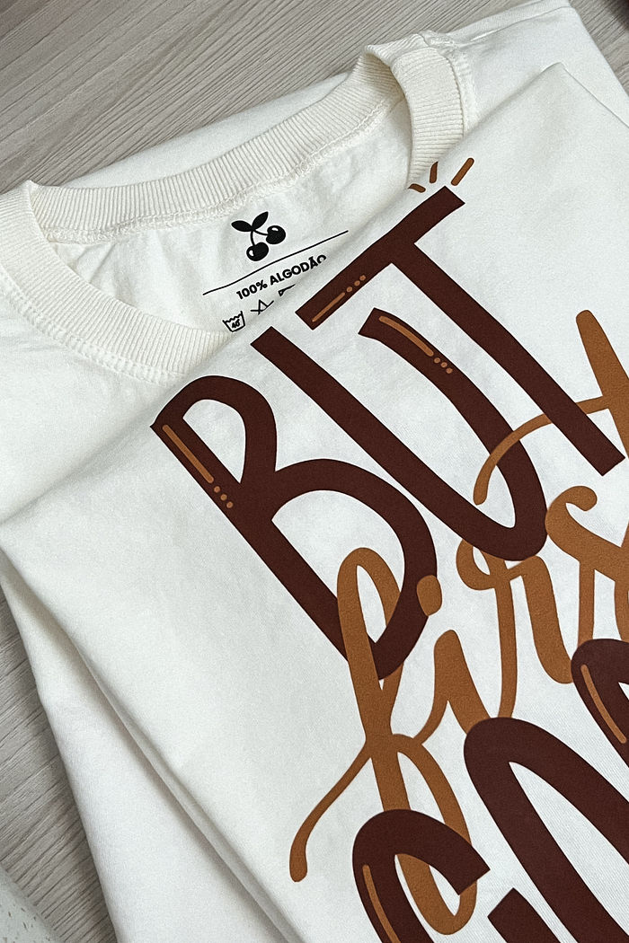 Tshirt Premium - But Coffee DTF - Off White