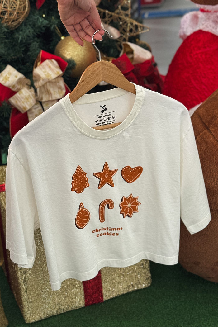 Cropped Oversized - Bolachinhas - Off White