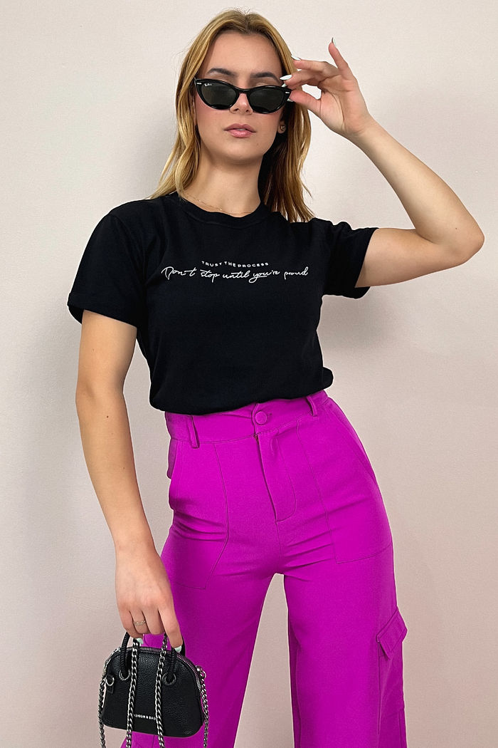 Tshirt Premium - Trust the Process - Preto