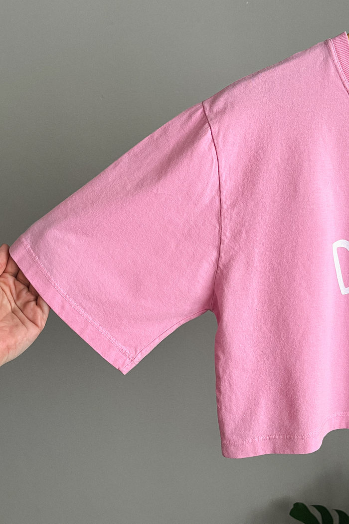 Cropped Oversized - La dolce vita - Rosa
