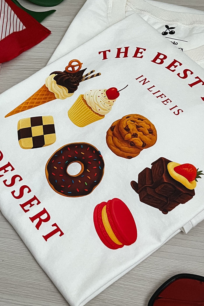 Tshirt Premium - The Best Thing DTF - Off White