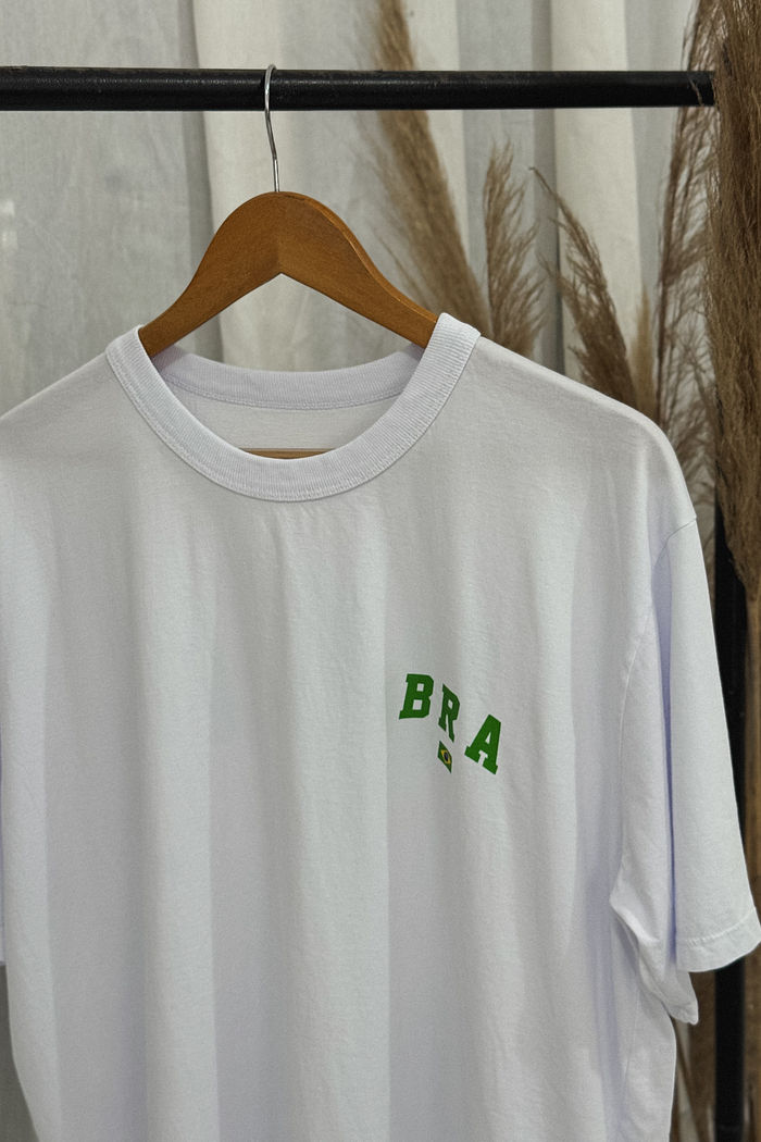 Tshirt Oversized - BRA verde - Branca