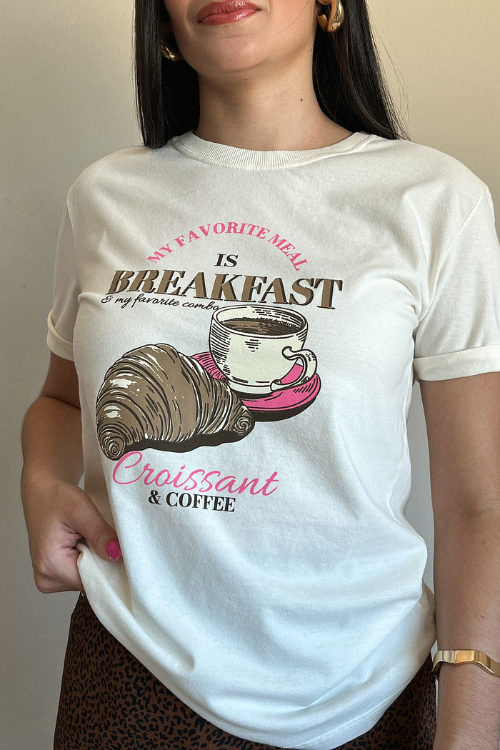 Tshirt Premium - Breakfast - Off White