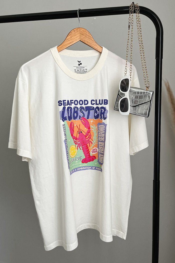 T-shirt Oversized - Lagosta - Off White