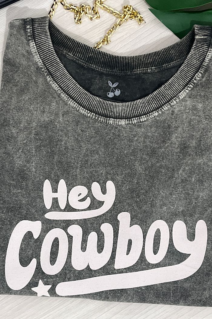 Tshirt Premium - Hey Cowboy - Marmorizado