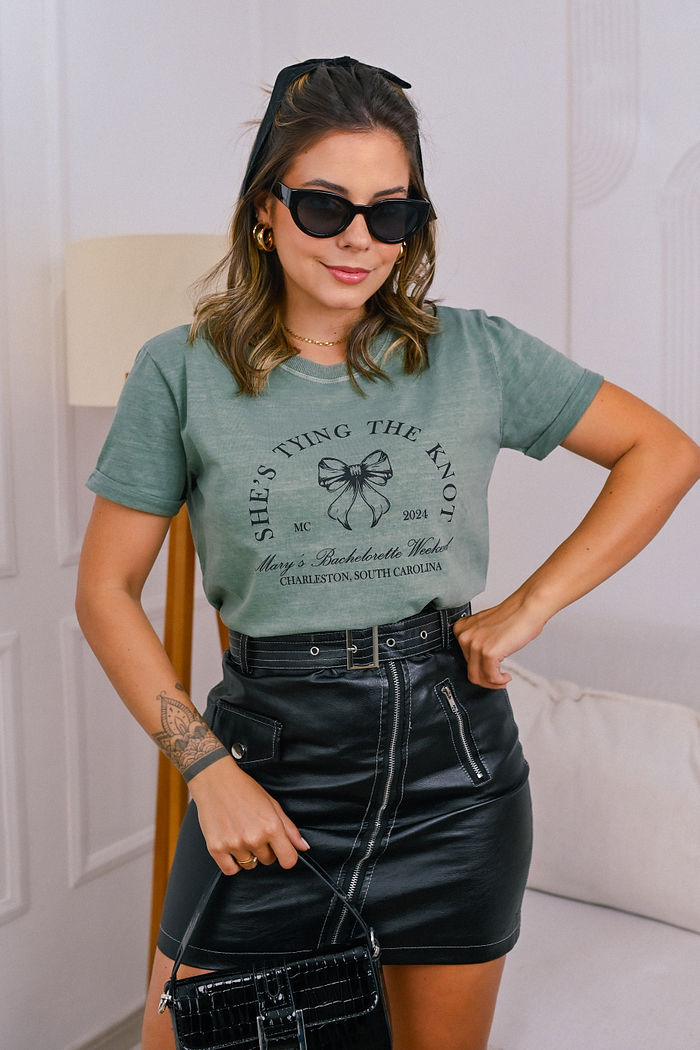 Tshirt Premium - Laço - Verde estonado