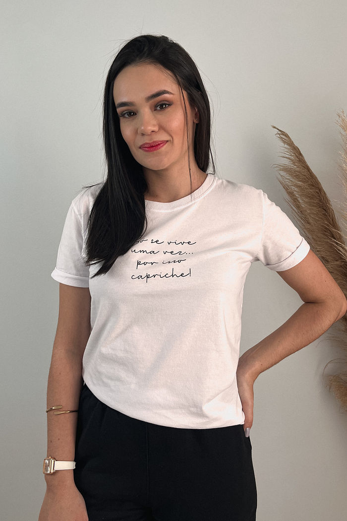 Tshirt Premium - Só se vive uma vez - Branco