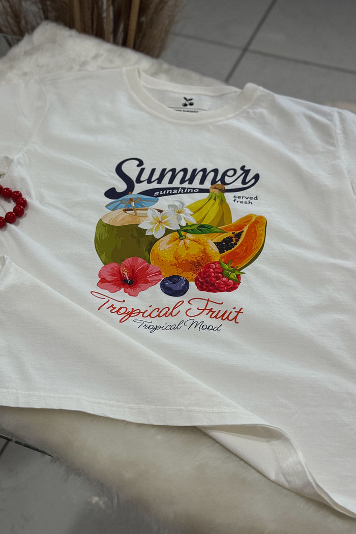 Tshirt Premium - Tropical Fruit - Off White