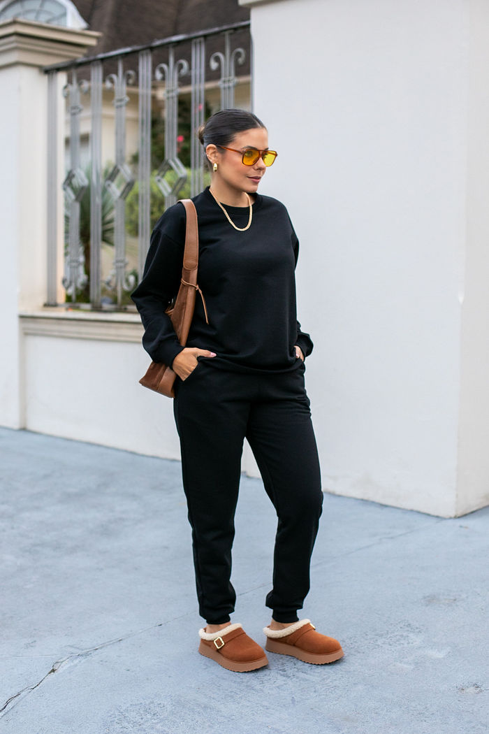 Conjunto de Moletom Sofy - Preto