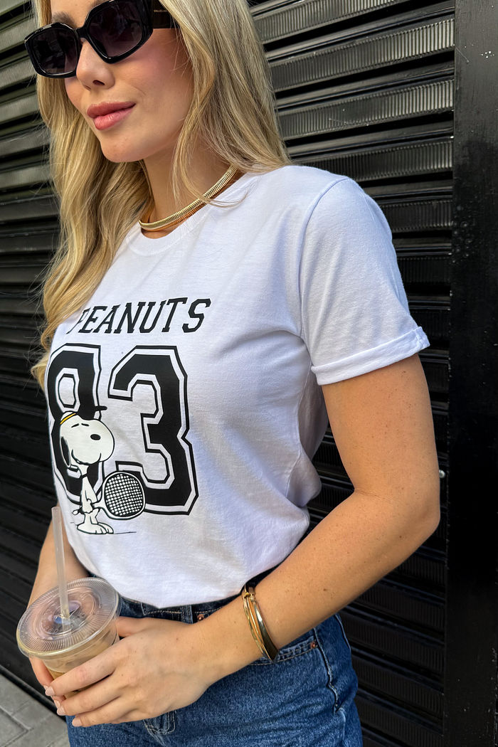 Tshirt Premium - Peanuts 83 DTF - Branca