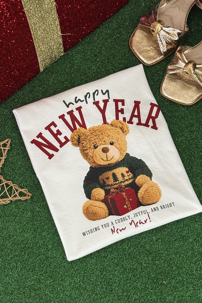 Tshirt Premium - Happy New Year 2 DTF - Off White