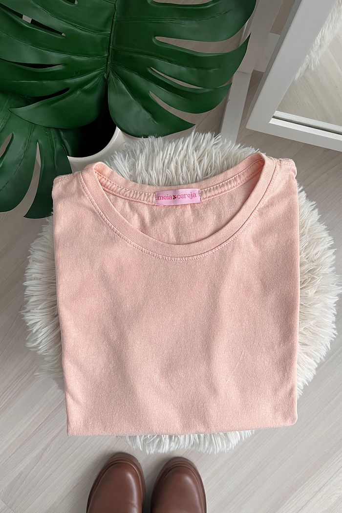 T-shirt Basic Lisa - Salmão