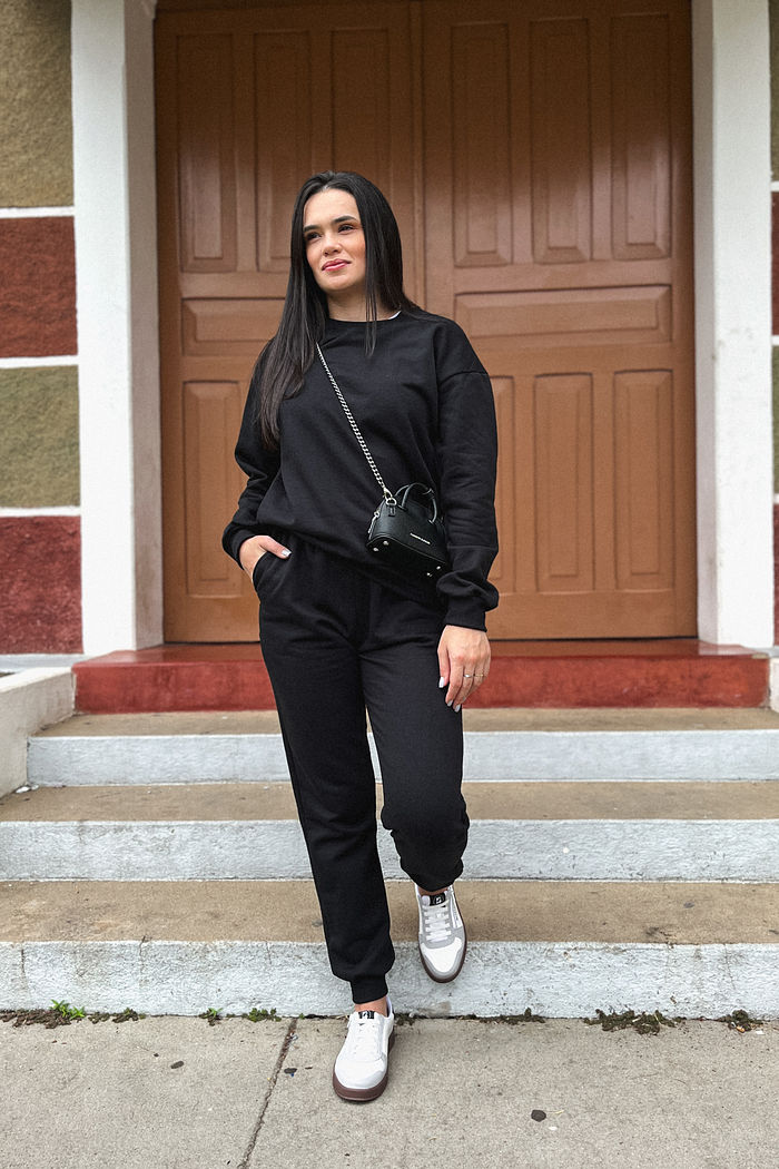 Conjunto Moletom Sofy - Preto