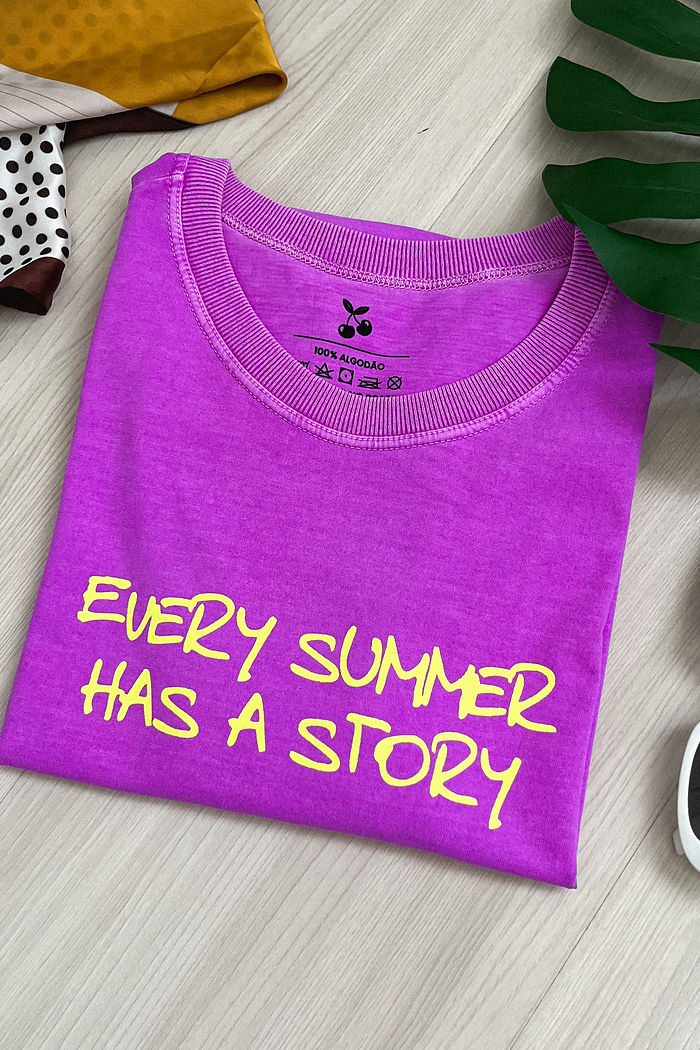 Tshirt Premium - Every Summer - Fuccia