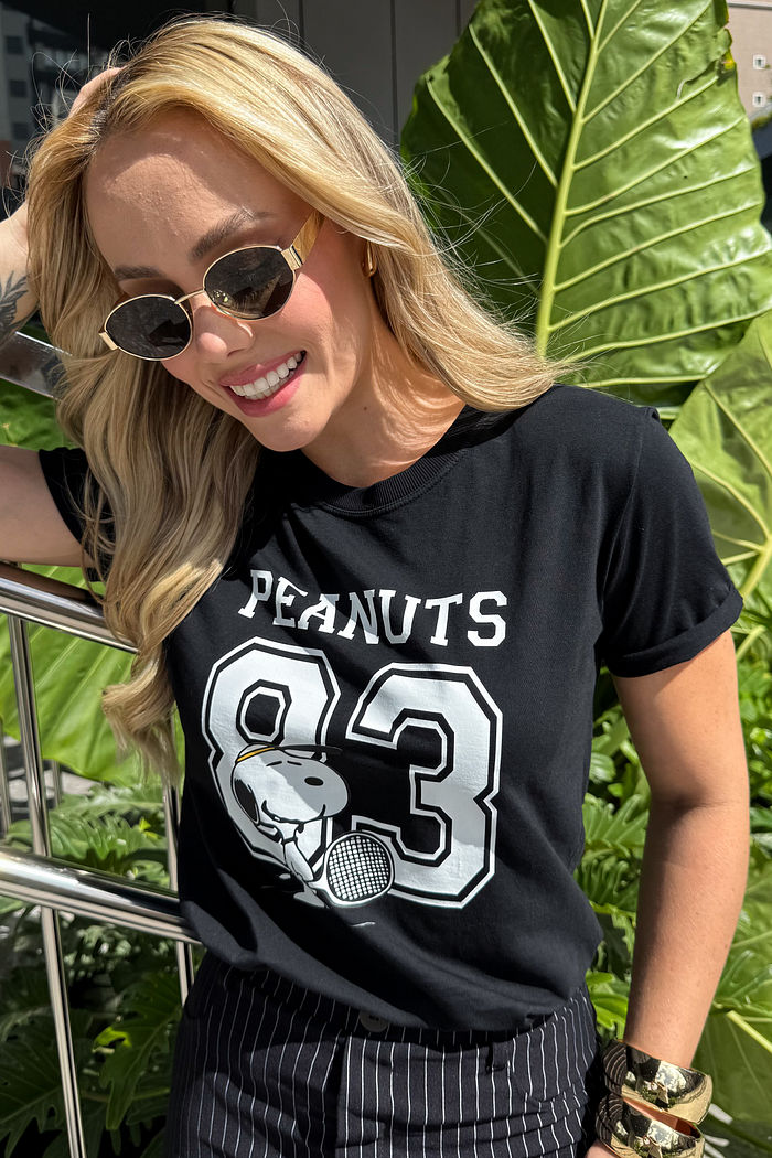 Tshirt Premium - Peanuts 83 DTF - Preta
