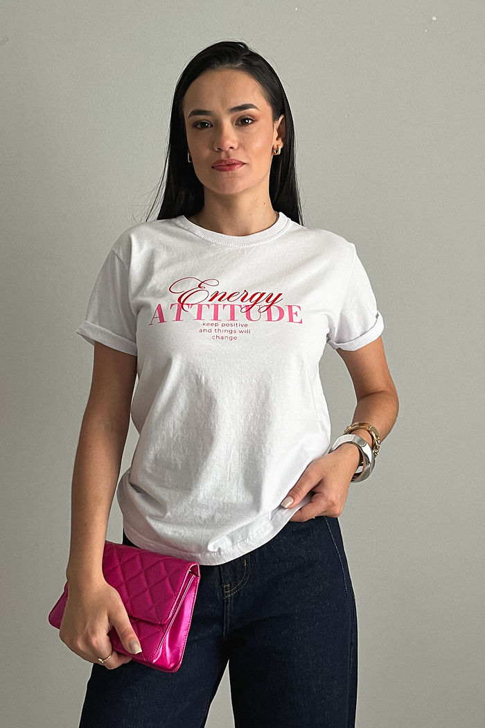 Tshirt Premium - Energy - Branca