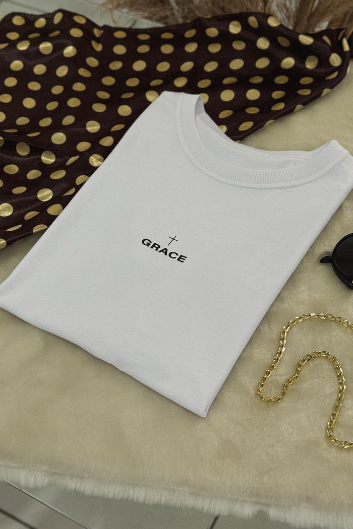 Tshirt Premium - Grace - Branca