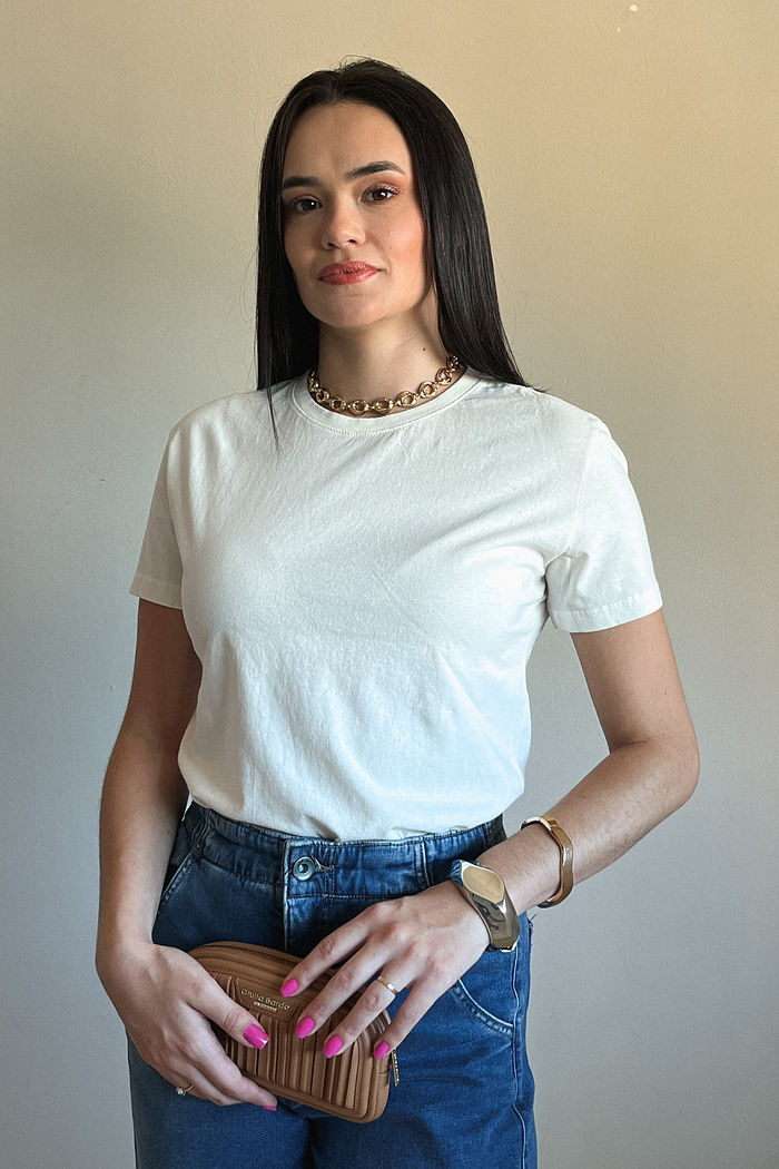 T-shirt Basic Lisa - Off White