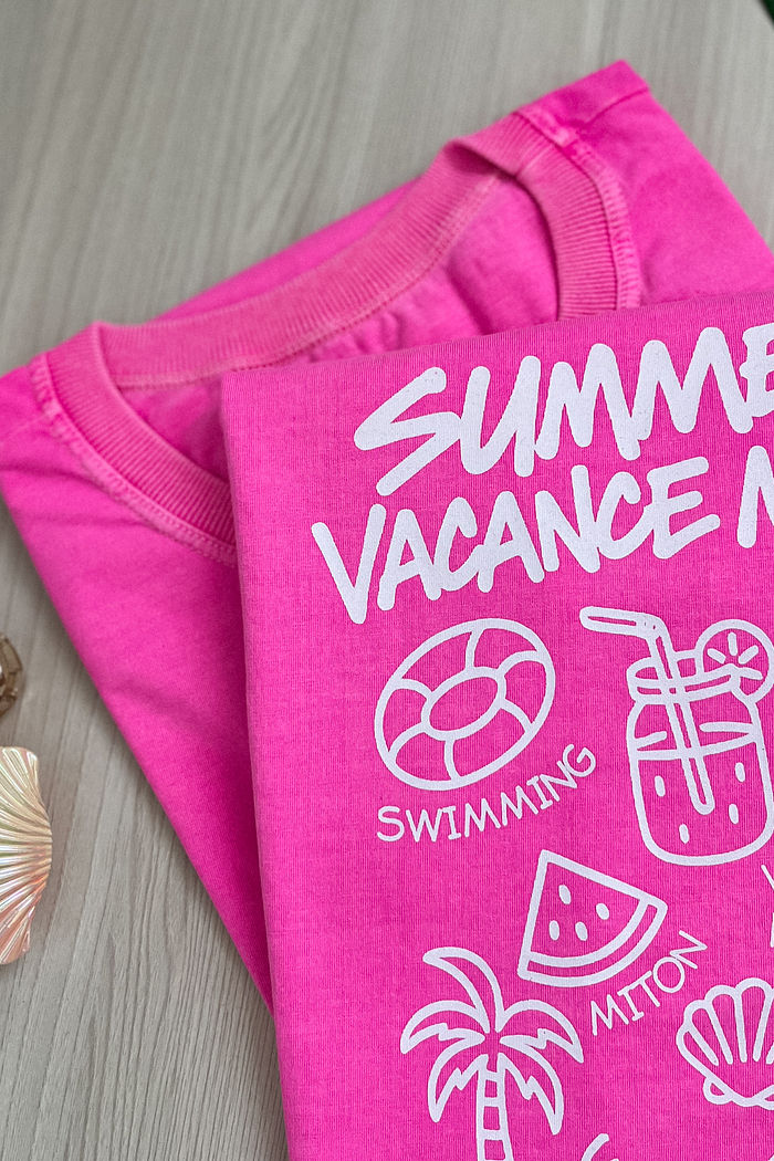 Tshirt Premium - Summer Vacance - Rosa