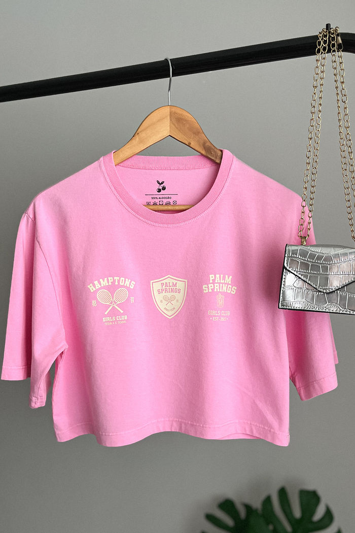 Cropped Oversized - Sport - Rosa