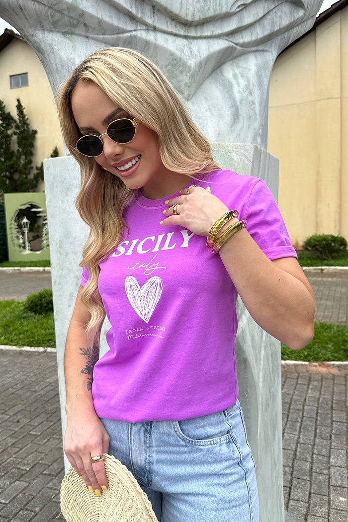 Tshirt Premium - Sicily - Fucsia