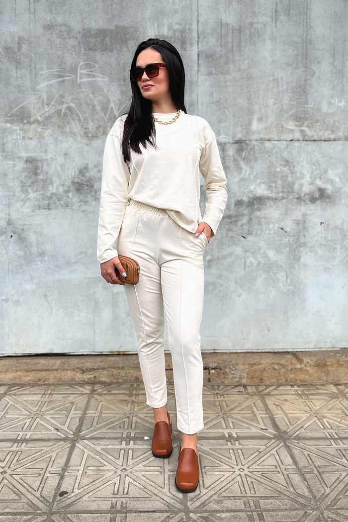 Conjunto Molecottom Gaby - Off White