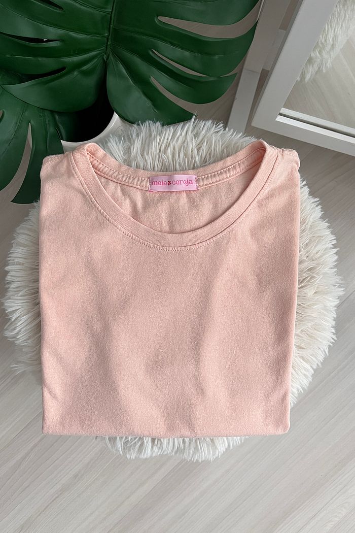 T-shirt Basic Lisa - Salmão