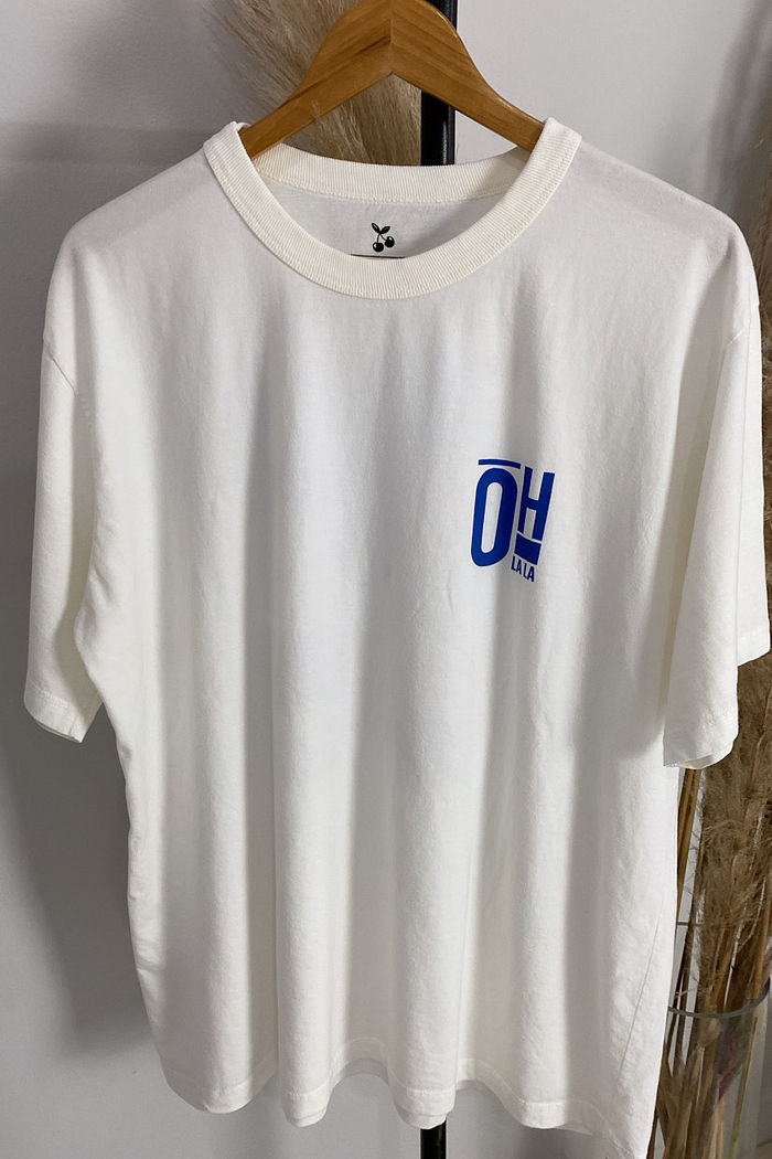 Tshirt Oversized - Oh la la - Off White