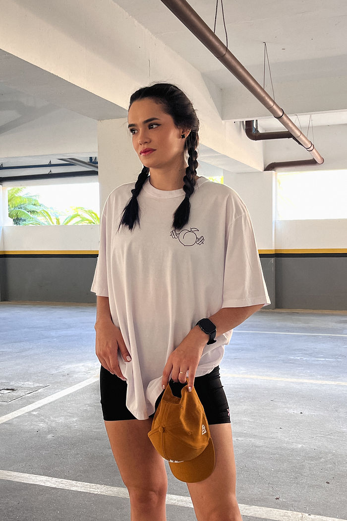 Tshirt Oversized - Gym - Branca