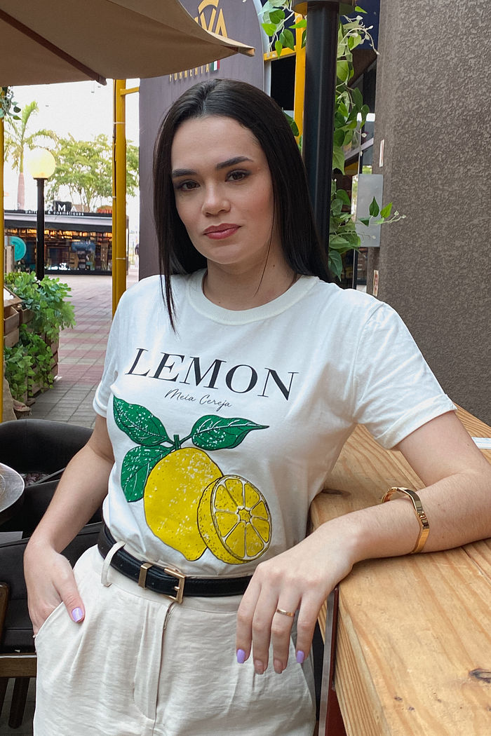 Tshirt Premium - Lemon - Off White