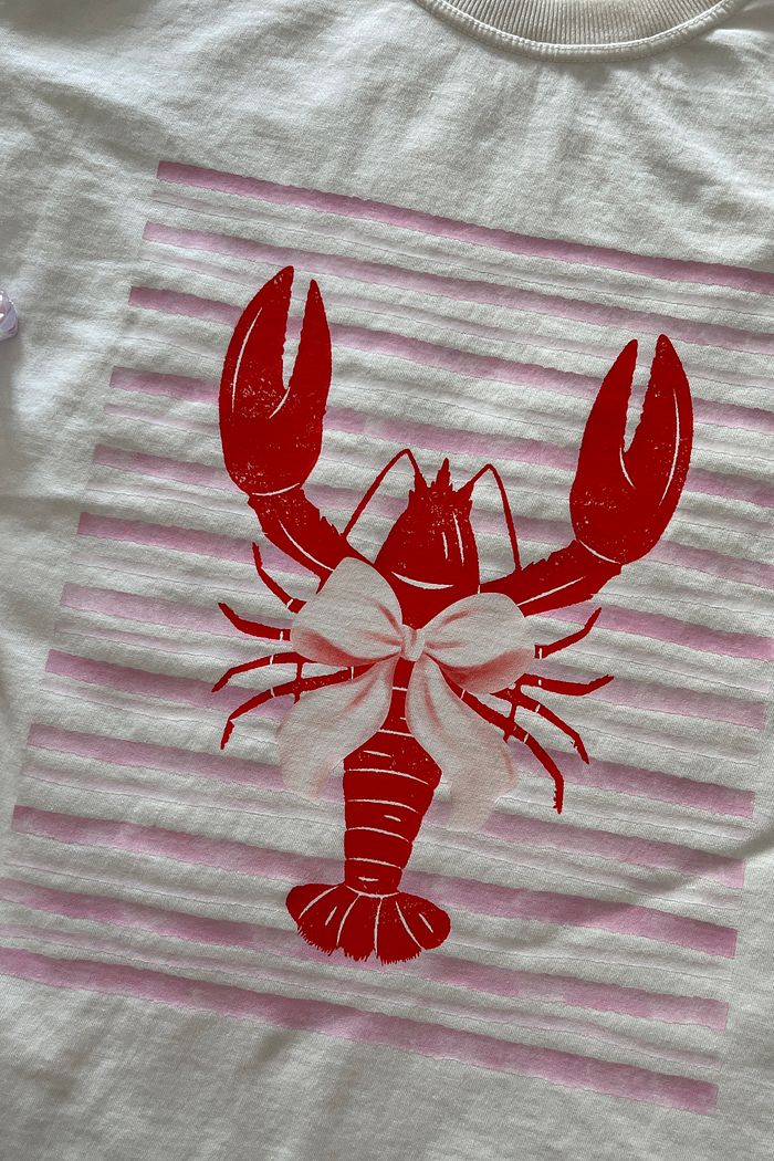 Tshirt Premium - Lagosta Laço 1 DTF - Off White