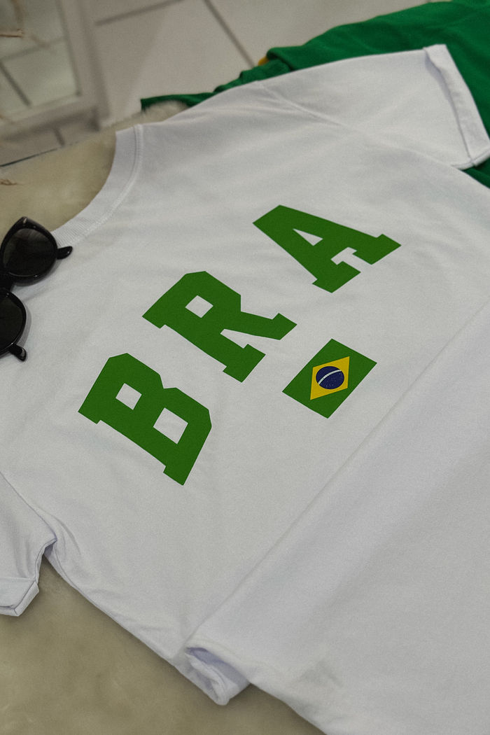 Tshirt Premium - BRA verde - Branca