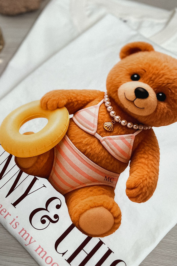 Tshirt Premium - Teddy Sunny DTF - Off White