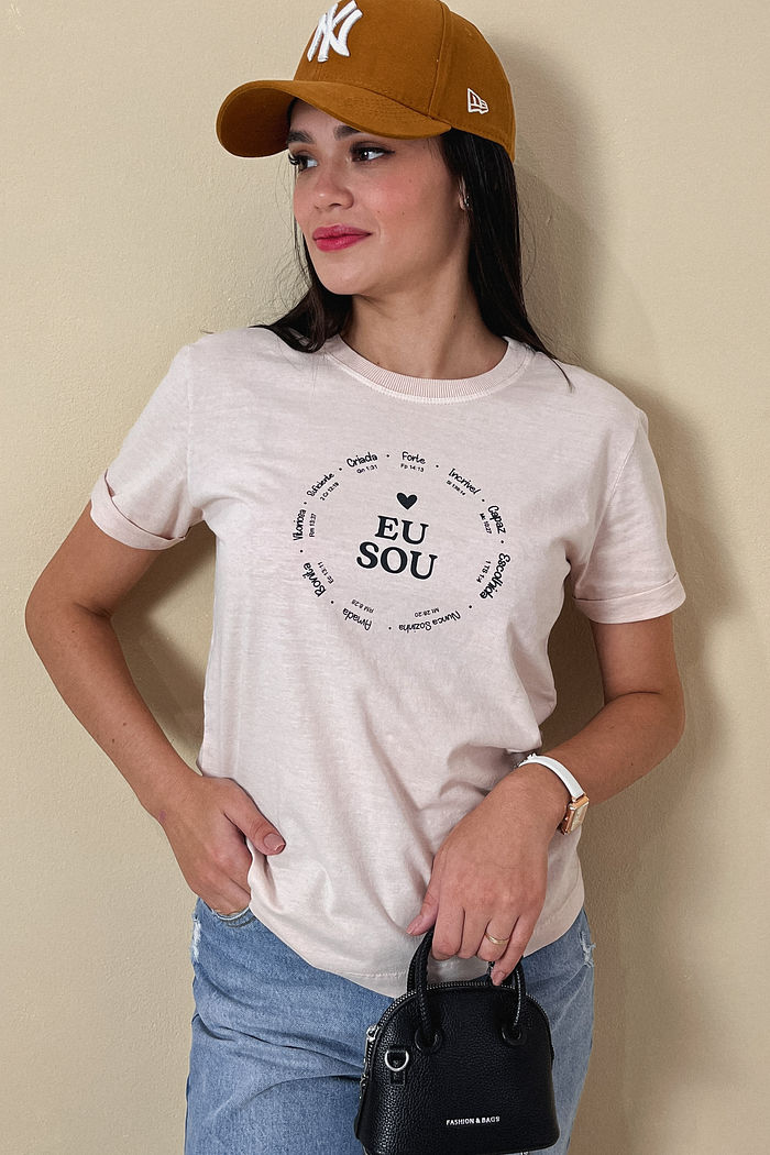 Tshirt Premium - Eu Sou - Areia