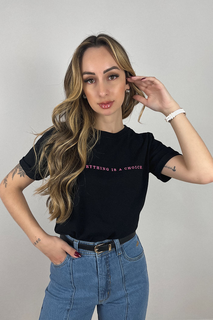 Tshirt Premium - Everythings is a Choice - Preto