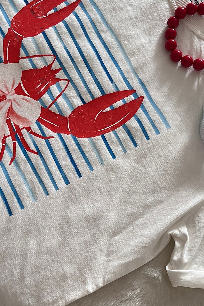 Tshirt Premium - Lagosta Laço 2 DTF - Off White