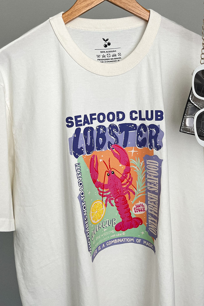 T-shirt Oversized - Lagosta - Off White