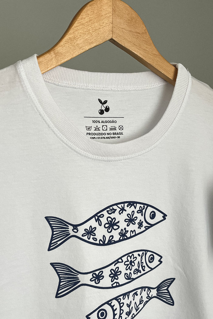 Cropped Oversized - Sardines Italy - Branca